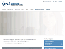 Tablet Screenshot of kentcareers.com